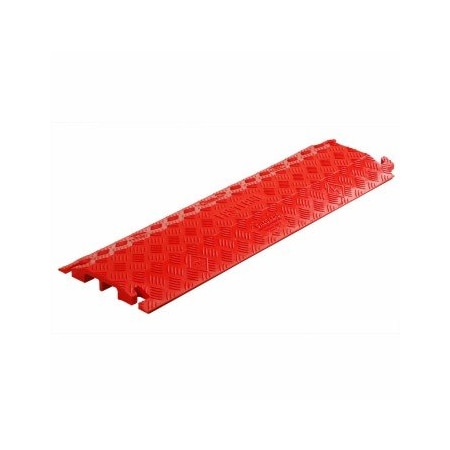 Checkers Cable Protector, 1-1/2 in H, 36 in L, 10-3/4 in W, 2 Channel, Polyurethane, Orange PLS1550-OR
